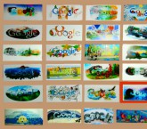 Выставка 300 лучших рисунков конкурса «Дудл для Google» на ВДНХ! Работа Лилии - выделена  красным.